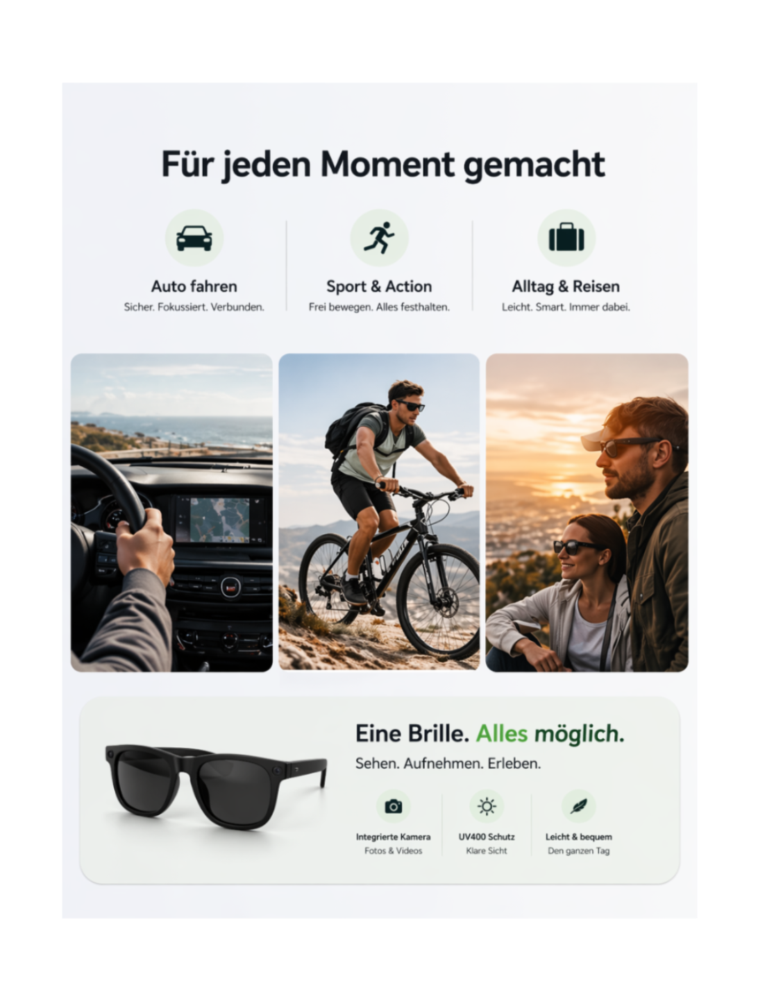 VisionCam™ –Filme alles – ohne dein Handy rauszuholen