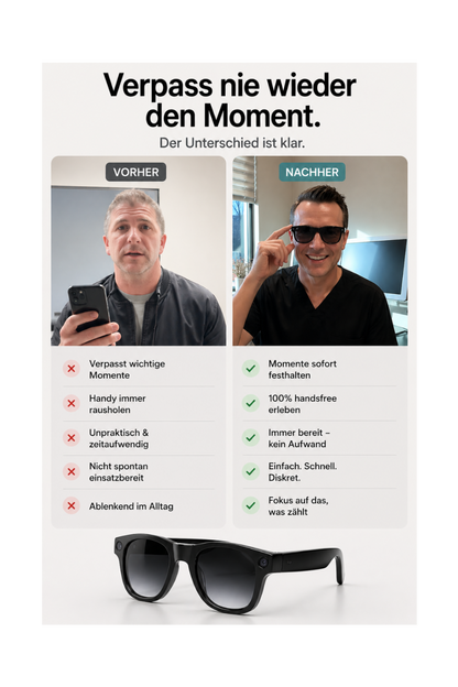 VisionCam™ –Filme alles – ohne dein Handy rauszuholen